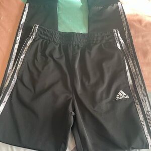 Adidas Black pants with Signature Stripes